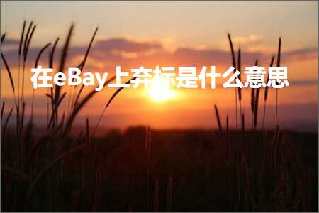 跨境电商知识:在eBay上弃标是什么意思